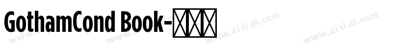 GothamCond Book字体转换